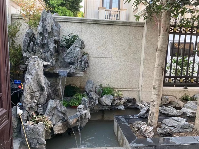 安徽庭院假山鱼池位置